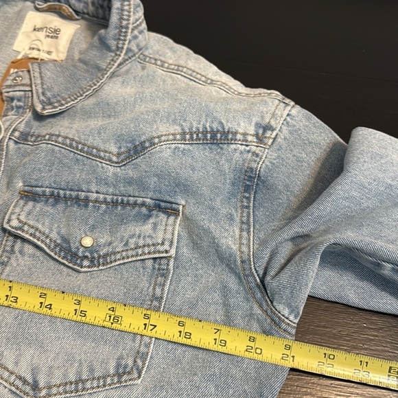 Kensie Blue Jean Jacket Classic Denim Style - Picture 4 of 5